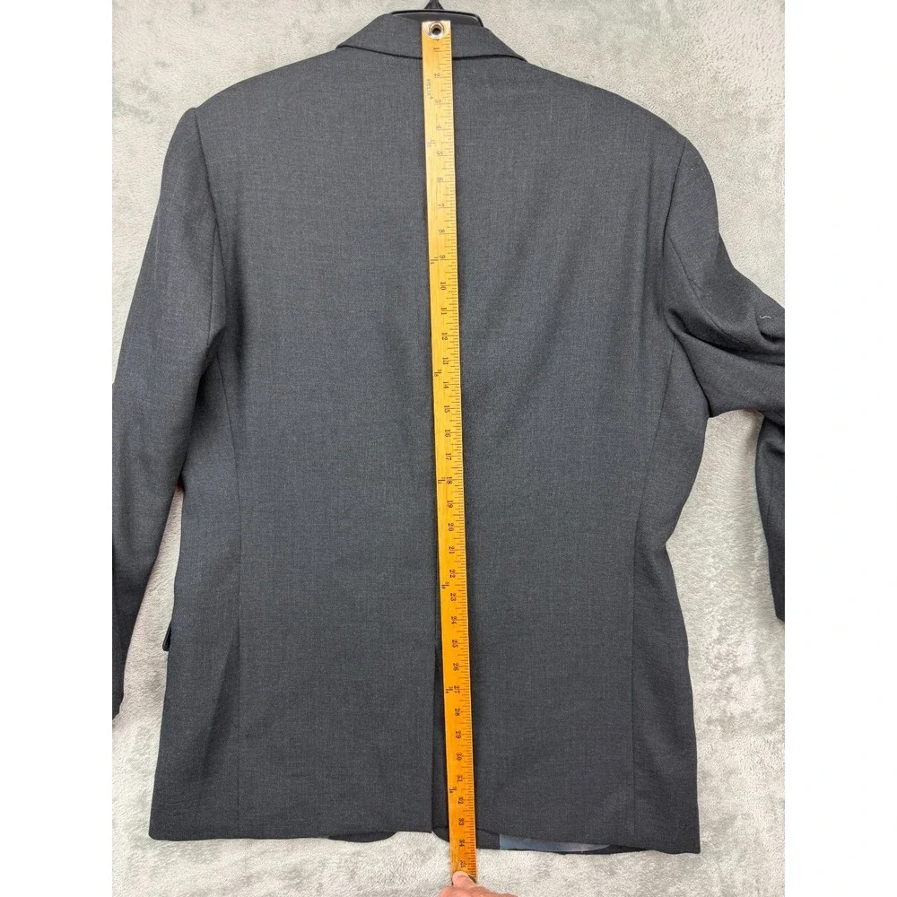 Banana Republic Men's Blazer Sport Coat 44R Charcoal Wool 3-Button Made in Italy